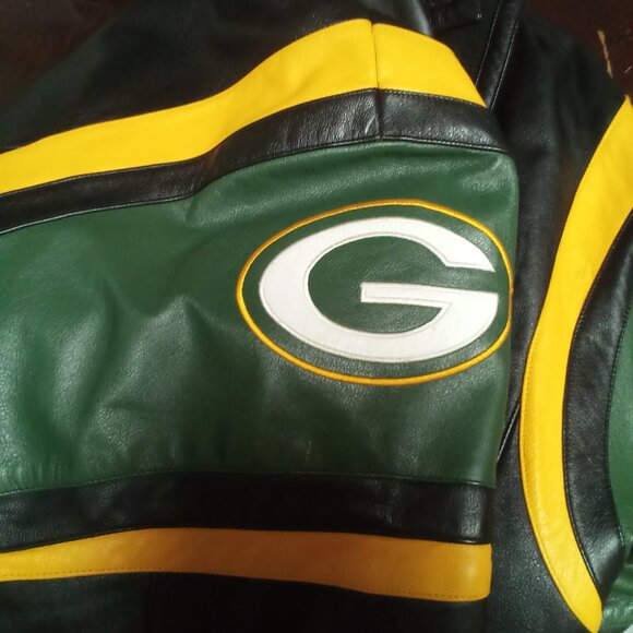 Green Bay Packer NFL leather jacket, XL - Picture 3 of 5